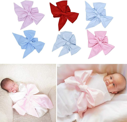 Newborn Swaddle Sash Maternity Bow Sash Baby Swaddle Photography Shoot Prop - 4#