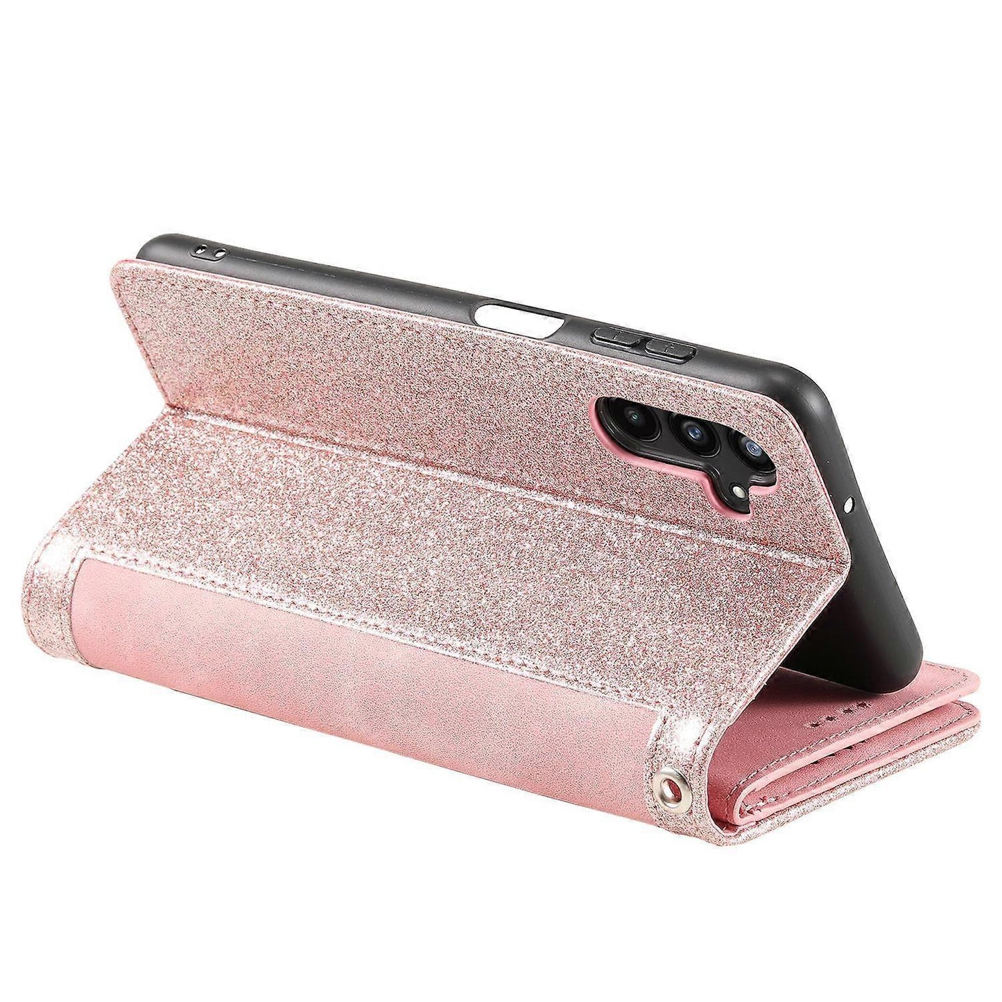 Compatible with Samsung Galaxy S25 Case Compatible PU Leather Zipper Wallet Phone Case with 9 Card Slots.