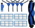 Main Brush Side Brush Hepa Filter Replacement Accessories,Compatible for Proscenic 850T Robot Vacuum Cleaner Spare Parts Kit.