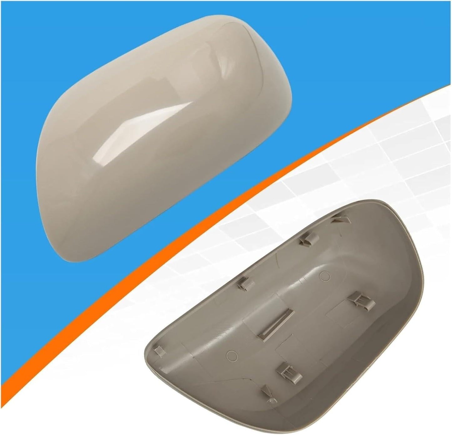 Door Rearview Mirror Cover Cap Housing Compatible For Toyota Corolla Accessories 2007 2008 2009 2010 2011 2012 2013(Silver Right).