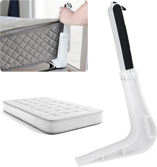 Industrial Grade Mattress Lifter Mattress Lifting Solution & Long Lasting Tool For Stress Frees Bed Making ABS Under Mattress Elevator Mattress Tucking Tool Senior Friendly Bed Making Time Bed.