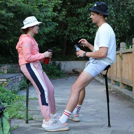 One Leg Adjustable Stool,Camping Folding Stool,one Leg Chair,Telescoping Stool,Collapsible Retractable Stool,Suitable for Outdoor Hiking,Picnic,Travel.