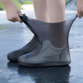 Overshoes - 1 Pair - Waterproof Silicone Overshoes - Reusable, Non-slip, Suitable for Outdoor Activities (Black - Size M).