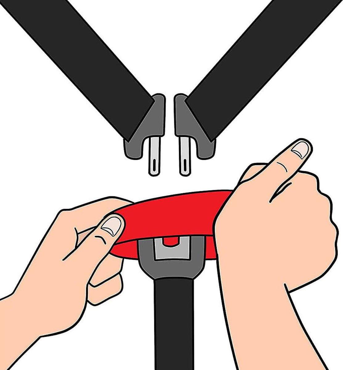 Car Seat Buckle Release Tool - Easily releases child seat buckles - Simple tool for parents, grandparents, and older children.