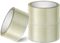 Transparent packaging tape on a roll - 48 mm x 66 m - Strong - Low noise - Strong, extra adhesive - For packing boxes - Parcel tape for shipping and long-term storage (transparent, 3 rolls).