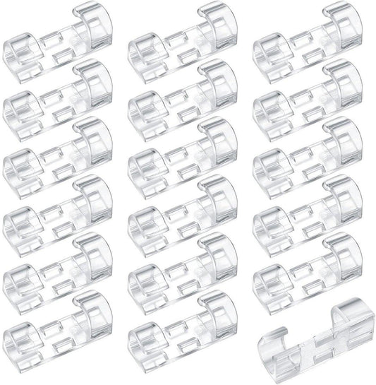 Transparent Cable Clips Self-Adhesive â Cable Organizer â 120 pieces â Cable Tray â Cable Ties â Cable Lock â Desk Organizers â Organizer â Cable Trays â Cable Management â Clips â Ties.