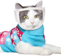 1 Piece - Adjustable Visor - Muzzle with Wide Field of View - Breathable and Bite-Resistant Muzzle - Muzzle for Cat Grooming(S:Suitable for cats with a head circumference of 17-21 cm)