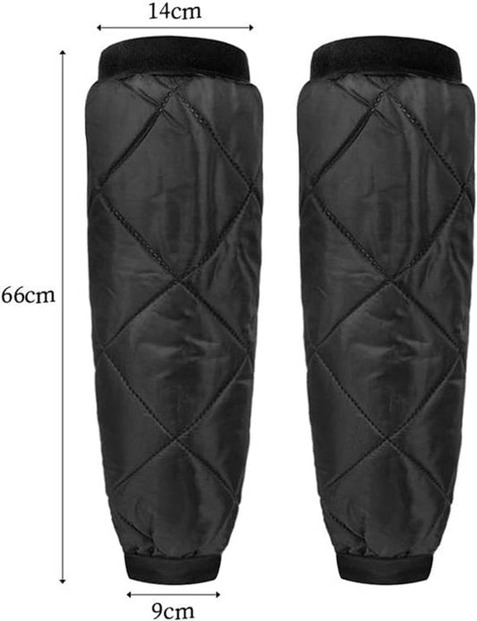 Insulated leg protectors for motorcycle riding - Windproof and waterproof leg protectors - Warm knee protectors for skiing and motorcycling in winter.