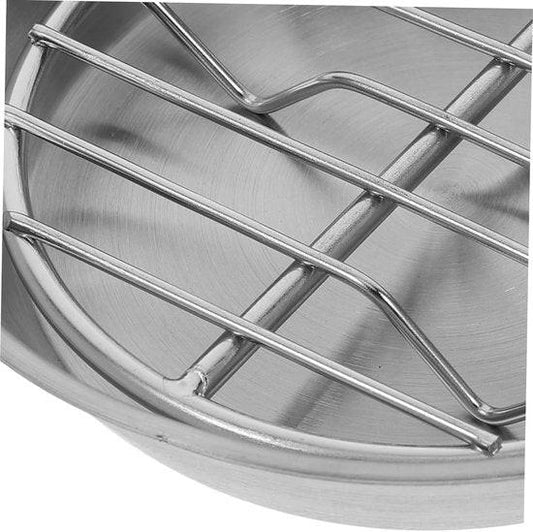 Baking tray for air fryer - Air fryer baking pan - Air fryer accessories - Baking tray with rack - Made of 304 stainless steel - 12 cm.