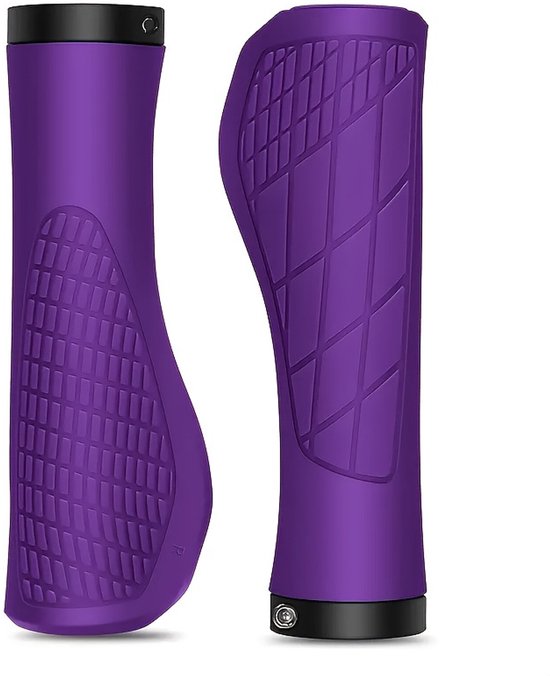 Bicycle grips - Mountain bike grips - 1 pair, including installation tools - Ergonomic bicycle grips | Purple Gripps.