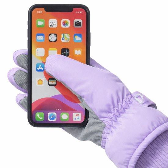 Gloves - Children's Gloves - Children's Ski Gloves - Touchscreen Gloves - Windproof - Warm - Suitable for children from 8 to 14 years in winter - Purple.