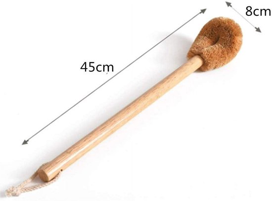 Toilet brush with wooden handle - Toilet brush (2 pieces)