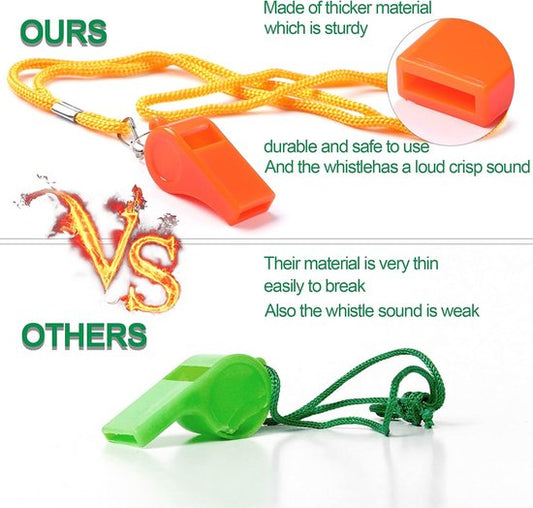 Whistles - 7 items - Emergency whistles - Coaches who whistle with ropes - Sports whistles - Loud and clear whistles for referees - Emergencies in training halls.