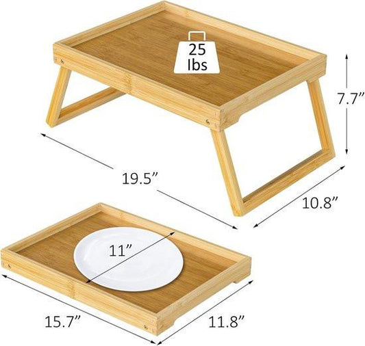 Folding table - Camping table - Portable folding table - Can be used as a dining table, TV table, laptop table, snack table, sofa table or work table - Natural wood color.