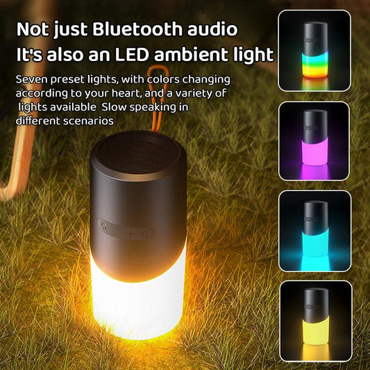 Bluetooth Speaker with LED Mood Lighting â 360° Sound & Light.