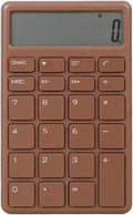 Calculator - with LCD display - Portable - Silent - Brown - 1 pack.