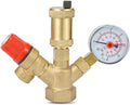 Water pressure regulator DN25 Pressure regulator Brass boiler valve set.