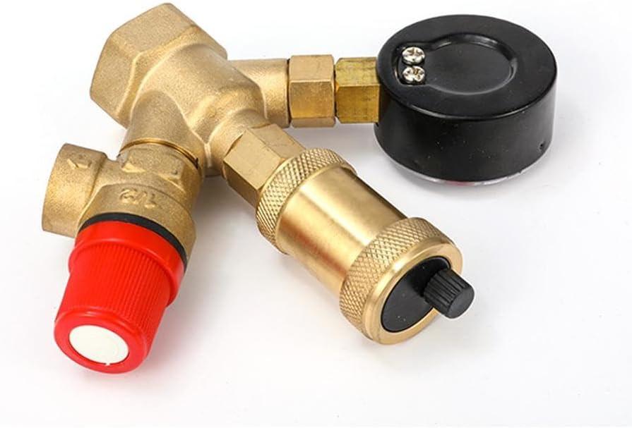 Water pressure regulator DN25 Pressure regulator Brass boiler valve set.
