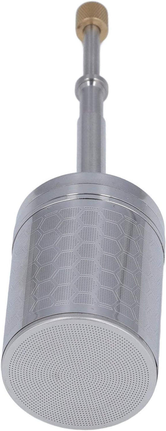 Coffee and Tea Maker, Stainless Steel Plunger Coffee Egg Maker, Spring-Driven Strainer Reusable Coffee Brewing Plunger Filter.