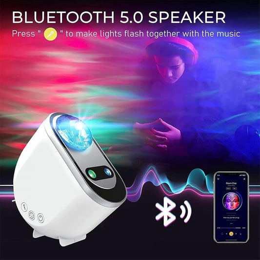 Northern Lights ProjectorâAurora Starry Sky ProjectorâNorthern Lights ProjectorâWith Bluetooth Speaker and Timerâ6 Types of White Noise, HD Projection and Adjustable Light ColorsâAurora Lamp.
