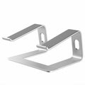 Ergonomic Aluminum Laptop Stand - Removable & Height Adjustable - Suitable for 10-14 inch Notebooks - Metal Silver.
