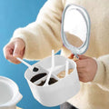 Ramen BBlueowl, Soup Bowls, Microwave Ramen Bowl with Lid, Lunch Box with Lid, Durable and Heat Resistant Bowl for Noodles, Rice, and Soups, Perfect for Home, Office, or School Meals, Z69_White
