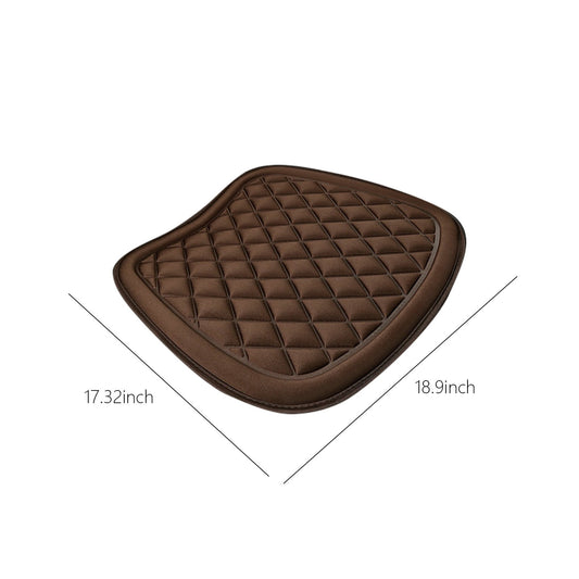 Car Seat Cushion, Driver Seat Cushion with Comfort Memory Foam & Non-Slip Rubber Bottom, Car Seat Pad Works with 95% of Vehicles and Office Chair or Home 44x48cm/17.32x18.9 inches Gray