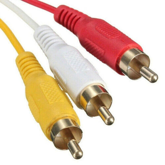 1.5m /5ft Video Cable HDMI to RCA Audio AV Adapter, Male M/M 3-RCA DVD HDMI 1080P for HDTV