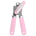 SHAOTELLME Stainless Steel Can Opener Manual Multifunctional Labor Saving Can Opener Kitchen Creative Can Opener Tool Easily Open Cans Of Various Sizes, 3PC pink