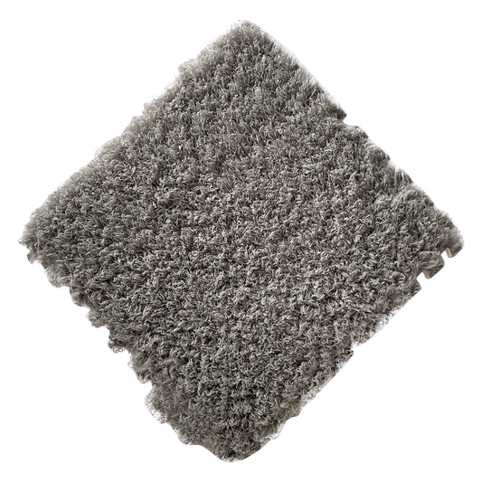 Tyidzon Puzzle Carpet Squares Soft Furry Play Mat Tiles for Home Playroom Decoration Cozy Climbing Area Rug for Kids Family Activity Spaces Gray