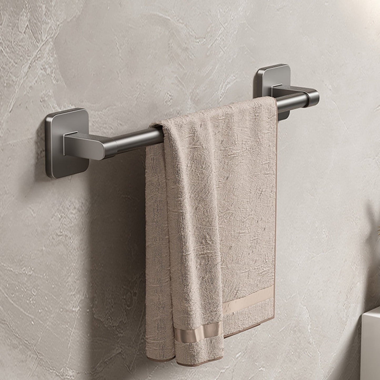Tyidzon Hand Towel Bar 12" Stainless Steel Heavy Duty Towel Racks for Bathroom Wall Mounted, Home Decor Space-Saving Towel Rod Gray