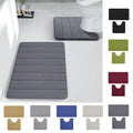 PALIFEUR Memory Foam Toilet Rug, Non-Slip Bathroom Rugs, Toilet Rugs U Shaped Washable, Commode Contour Rug, Soft Comfortable Super Water Absorption #2_Gray