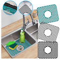 PALIFEUR Sink Protectors for Kitchen Sink, Silicone Kitchen Sink Mat, 13.6" x 15.6" Sink Mat Protects Sink from Stains, Damage, Scratches, Dishwasher Safe Sink Grids, Sink Mat, for Kitchen Black