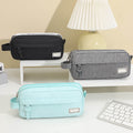 PALIFEUR Pencil Case Large Capacity Pencil Pouch, Multi-layer Aesthetic Pen Bag, Sturdy Multifunctional Pencil Bag, Pencil Box, Sky Blue Z-3-Black