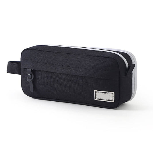 PALIFEUR Pencil Case Large Capacity Pencil Pouch, Multi-layer Aesthetic Pen Bag, Sturdy Multifunctional Pencil Bag, Pencil Box, Sky Blue Z-3-Black