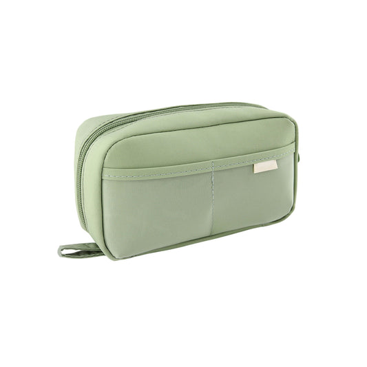PALIFEUR Pencil Case Large Capacity Pencil Pouch, Multi-layer Aesthetic Pen Bag, Sturdy Multifunctional Pencil Bag, Pencil Box, Sky Blue Z-5-Green