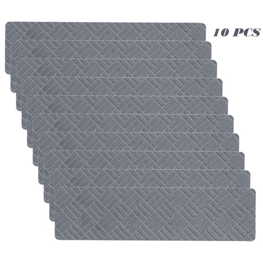 PALIFEUR Stair Treads for Wooden Steps, Soft Stair Treads, 8 x 30 Inch Reusable Carpet Stair Treads, Washable Stair Runners for Wooden Steps Non Slip Stair Rugs #11_Dark Gray