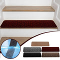 PALIFEUR Stair Treads for Wooden Steps, Soft Stair Treads, 8 x 30 Inch Reusable Carpet Stair Treads, Washable Stair Runners for Wooden Steps Non Slip Stair Rugs #1_Black
