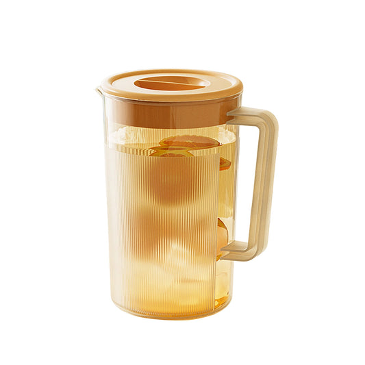 PALIFEUR Water Pitcher with Lid, 2 L Plastic Pitcher for Tea & Juice Water, Hot/Cold Water Jug, Tea Pitcher, Juice Pitcher, 13.5 x 7.2 x 4.7 Inch Z-7-Orange