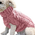Xuniizn Dog Sweater for Small Medium Dogs, Warm Comfortable Winter Pet Clothes, Cute Knitted Sleeveless Pet Sweaters for Puppies, Cats, Dog Apparel & Accessories M Hot Pink