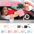 PALIFEUR Wallet Women, Wallet Keychain Wristlet for Women, Slim Credit Card Holder Wallet, Fashion Tassel Keychain Bangle Key Ring Purse for Women ( 18 Kinds of Prints Wallets) Q