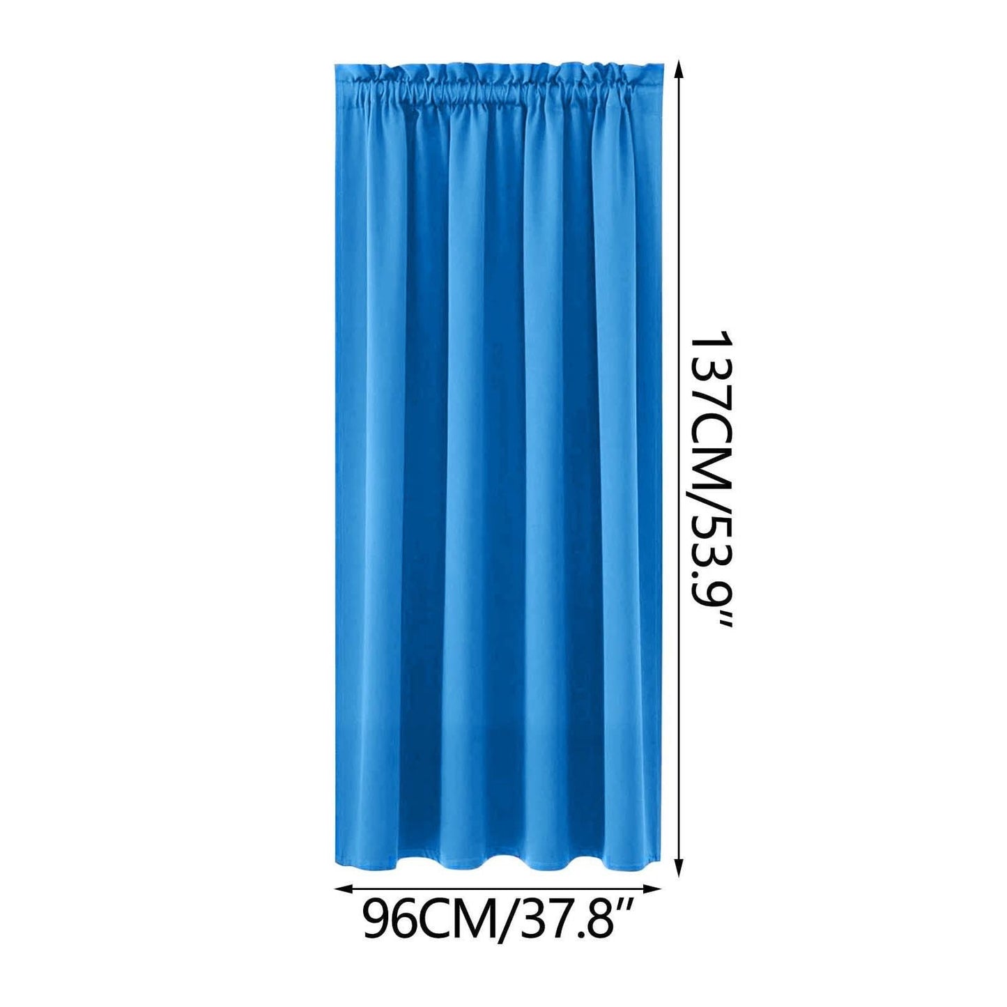 Xuniizn Blackout Curtains for Bedroom Thermal Insulated - 100%Polyester Black Out Curtains 2 Panels Set Room Darkening Window Curtains for Living Room, Light Blue CTN-BU