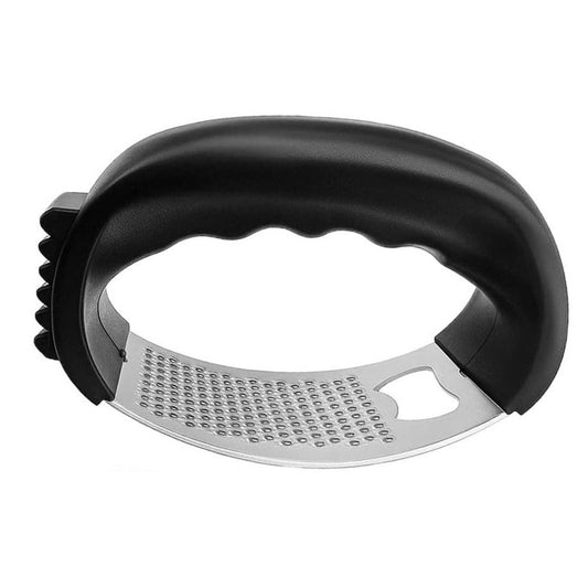 Stainless Steel Garlic Press Rocker, Garlic Mincer With Studs, Heavy Duty Garlic Chopper, Effective Garlic Peeler, Easy to Clean Kitchen Gadget for Minced Garlic, Dishwasher Safe 【Best Seller】D