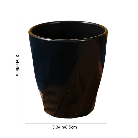 Tyidzon Unbreakable Plastic Cups Reusable Multi-Purpose Plastic Cups, Drinking Cup for Kitchen, Bpa-Free, Dishwasher and Microwave Safe Black.