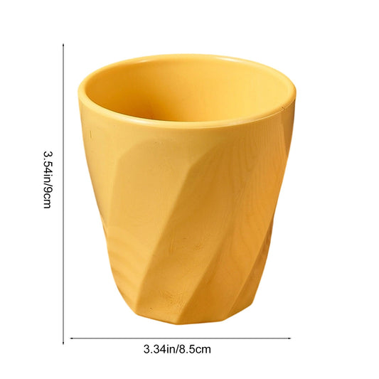 Tyidzon Unbreakable Plastic Cups Reusable Multi-Purpose Plastic Cups, Drinking Cup for Kitchen, Bpa-Free, Dishwasher and Microwave Safe Yellow.