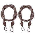 LSLJS Curtain Tiebacks Clearance Under $5! Curtain Holdbacks, 2PCS Curtain Tie Backs for Curtains, Ropes Tie Backs for Curtain Cord Buckle Tiebacks Tie Backs Beige Coffee