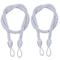 LSLJS Curtain Tiebacks Clearance Under $5! Curtain Holdbacks, 2PCS Curtain Tie Backs for Curtains, Ropes Tie Backs for Curtain Cord Buckle Tiebacks Tie Backs Beige White