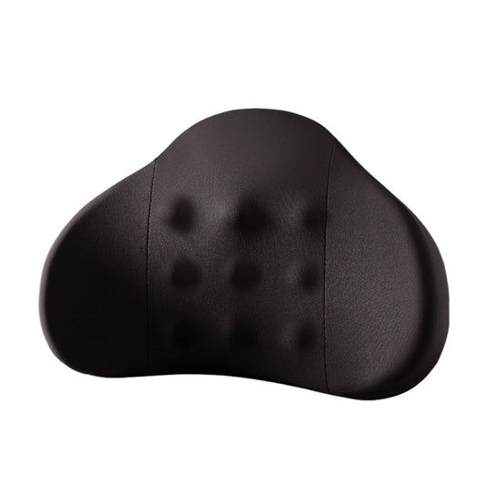 LSLJS Lumbar Cushion Memory Foam Lumbar Support Pillow for Car - Mid/Lower Back Support Cushion - for Car Seat, Office Chair, Car Lumbar Support Cute Car Pandas Lumbar Pillow Car Interior Supplies A-Black