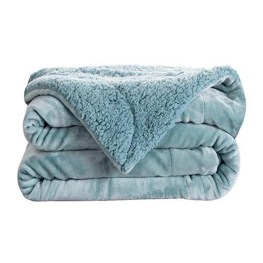 '+ 1X Blanket, End of Year Clearance: Womens Blankets and Throws, Eveluo Thickened Flannel Lamb Wool Composite Blanket Double Blanket Leisure Blanket Gift Blanke C
