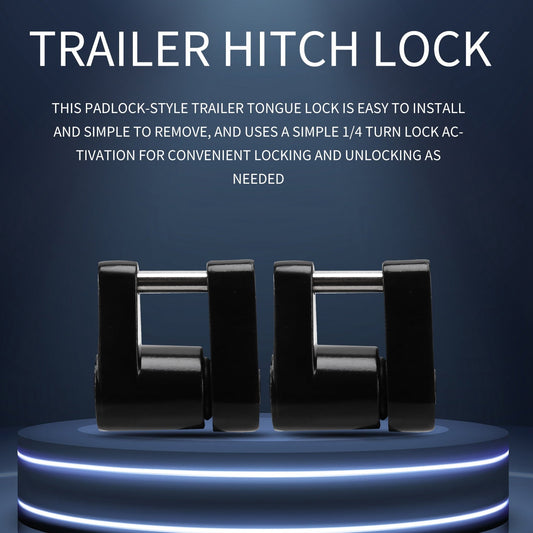 2 Set Trailer Hitch Coupler Lock Trailer Coupler Padlock 1/4 Inch Hitch Pin 3/4 Coupler Span for Truck Trailer RV Boat.